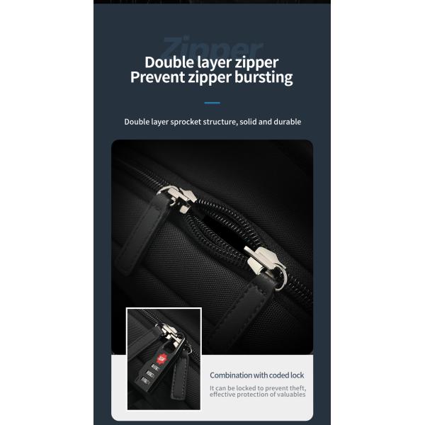 Business Travel Backpacks Anti Theft Waterproof Shockproof Large Capacity 15.6 Inch Laptop Luxury