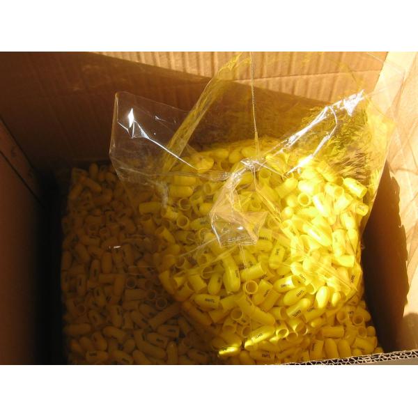 Yellow Color Safety Plastic Pipe End Caps Protector For Scaffolding Fittings