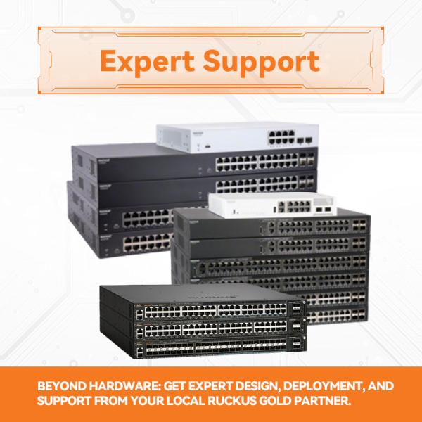 interruptor de red del jaléo de 24P 4X1G ICX7150 10/100/1000Mbps RJ-45 PoE 370W