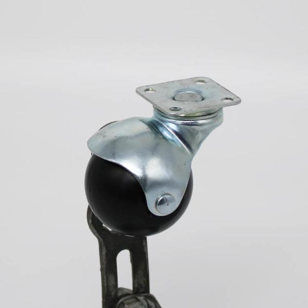 2 Inch Black PP Ball Casters Top Plate Swivel Carpet Caster Wheels Furniture