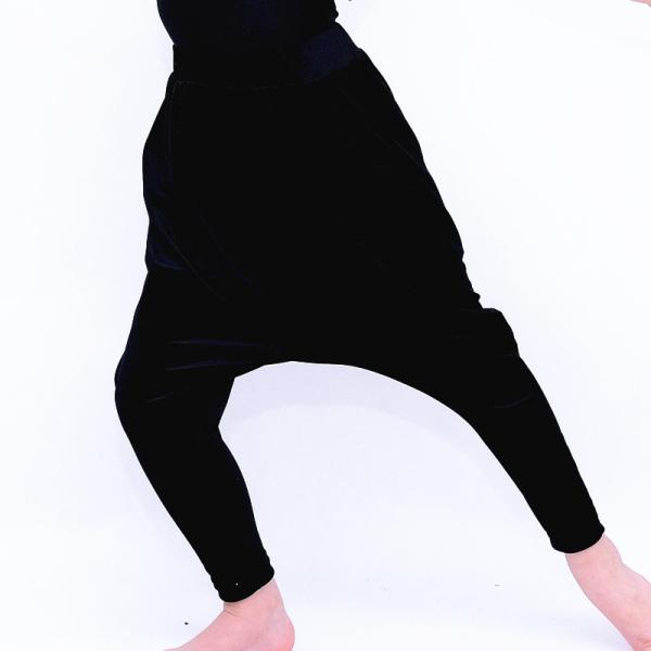Spandex Hip Hop Dance Costumes Velvet Girls Harem Pants For Street Performance