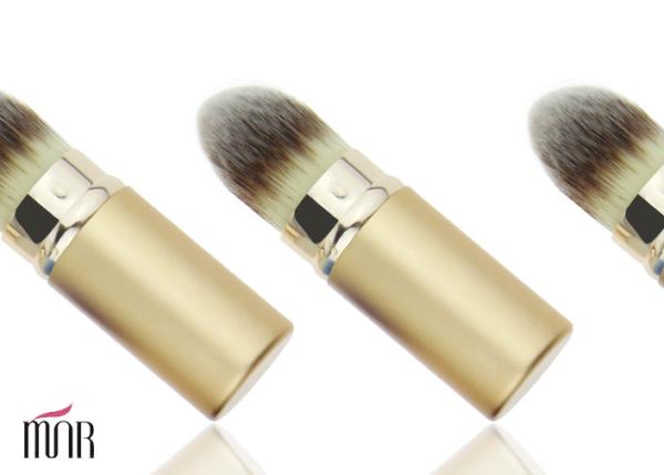 Natural Tapered Kabuki Retractable Makeup Brush / Face Makeup Brushes