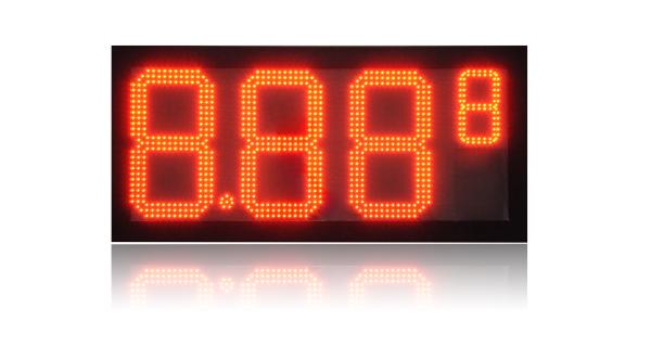 8 -32 Digit Height Blue and White LED Board for Fuel Station Pylon Sign Gas Display