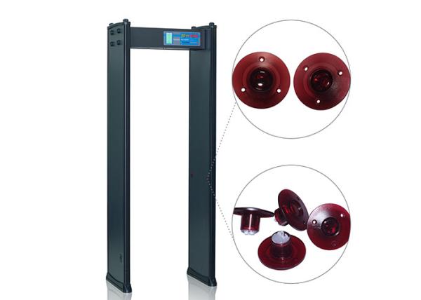 Double infrared switch walkthrough metal detectors for factory safety inspection
