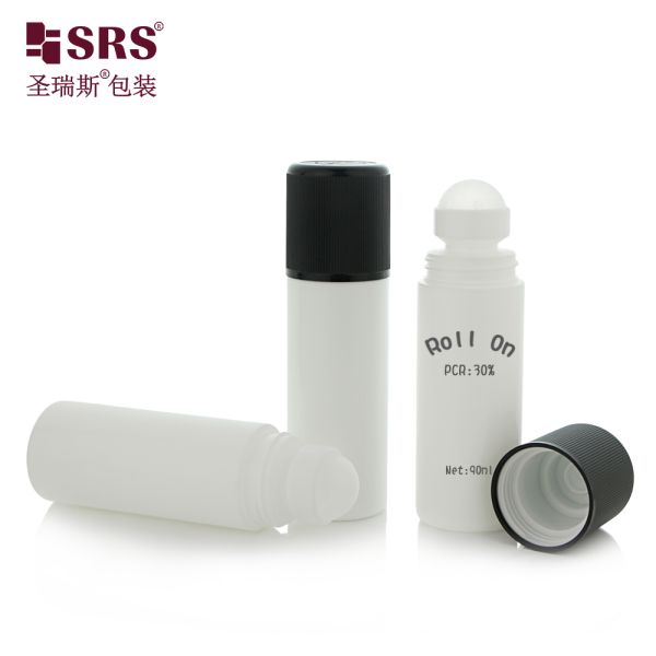 RPPD1-90ML New Color Plastic PP PCR Roll On Deodorant Gel Bottles With Child Proof Cap
