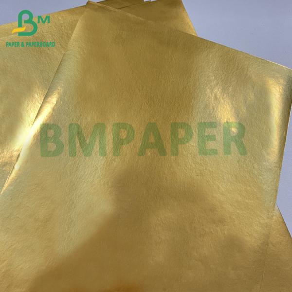 70gsm Wet Resistance Golden Aluminum Metallized Beer Laber Paper