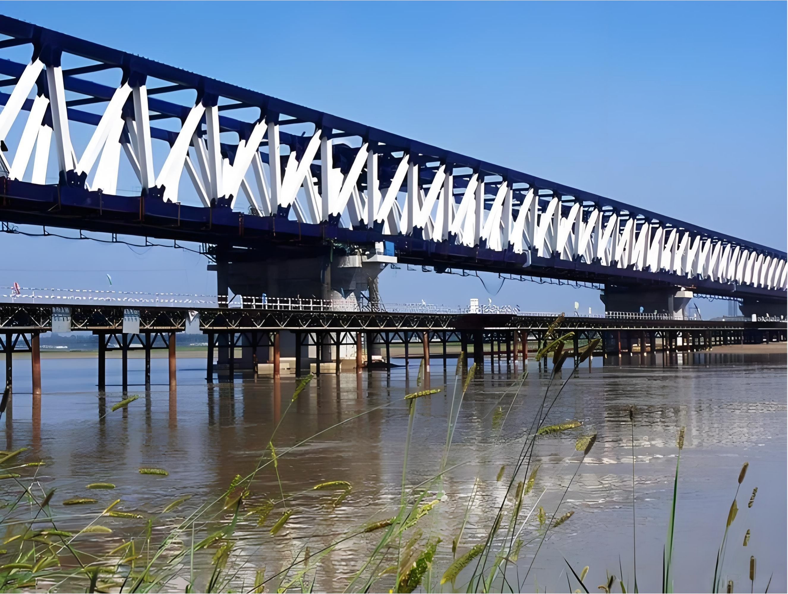 Anti Fatigue Steel Girder Railway Bridge 100M Large Span Steel Modular Building