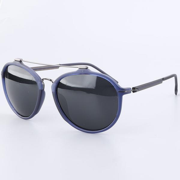 Sun Rays Blocking Double Bridges Metal Polarized Sunglasses