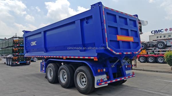 3-axis 4-axis Dump Truck Trailer Type Rear Dump Trailer 100 Ton End Dump Truck Trailer