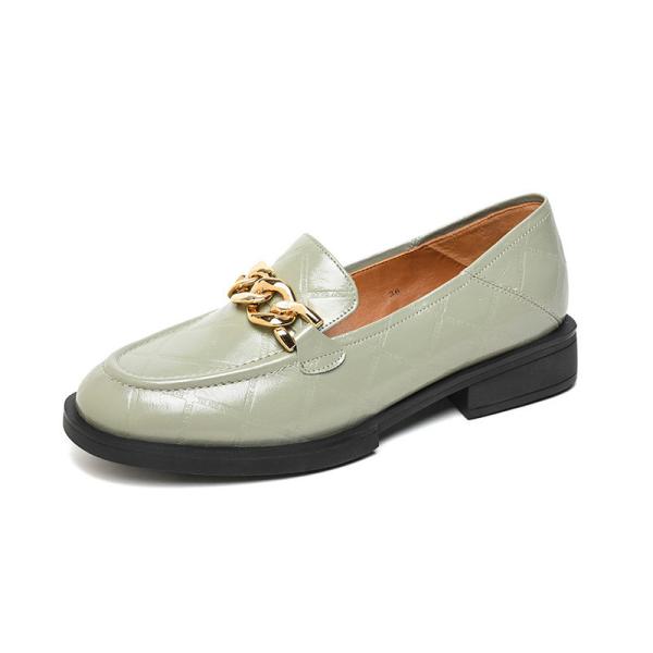 Single Shoes British Style Small Leather Shoes Women'S New Thick Bottomed Muffin High Flat Bottomed Trendy