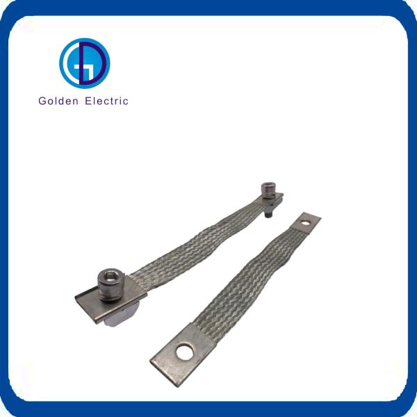 Anti Uv 12sq Copper Braided Bonding Jumper Quick Installation With High Strength