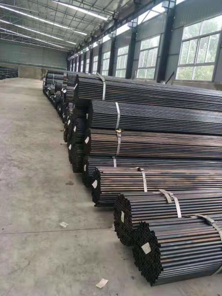 Hollow Structural Black Steel Pipe For Gas Line , Rolled 2mm Steel Tube