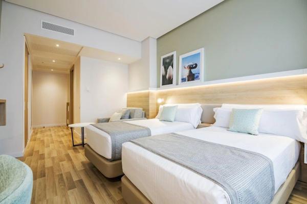 Morocco hotel inn bedroom furniture set from china manufactuer by Laminate headboard bed with side table and Living room