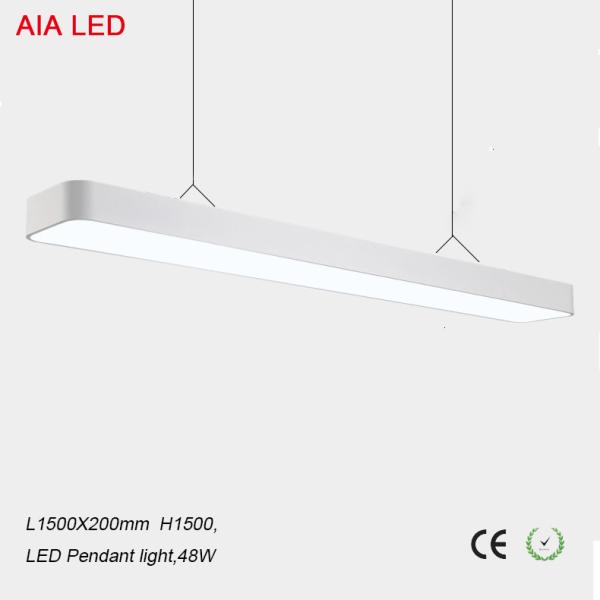 Popular indoor commercial office 48W 1.5M led pendant light for meeting room