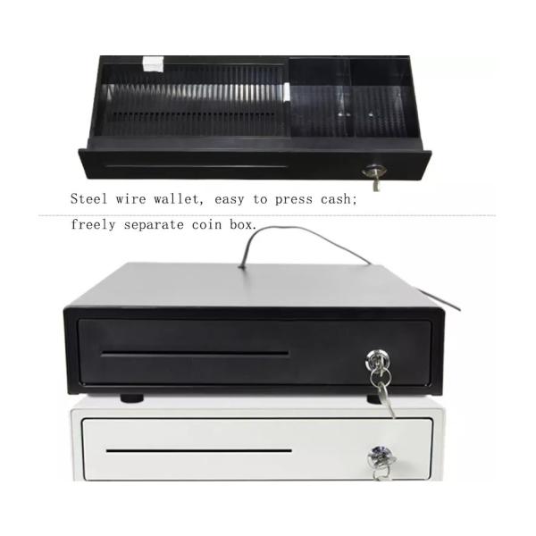 Металлический ABC Пластиковый кассовый ящик RJ45/RJ11 Интерфейсный порт для POS терминала Серый Белый цвет