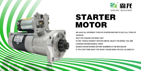 1K011-63011 M8T80871 9T CW C3.3 E308E2 V3300 Kubota Starter Motor