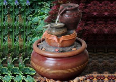 Garden Decor Lighted Outdoor Water Fountains