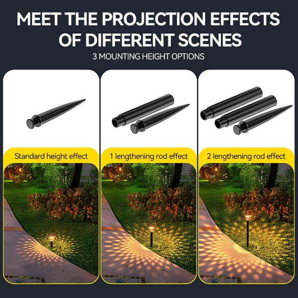 ABS IP55 Solar Pathway Lights 80 Lumens Outdoor Waterproof Solar Lights