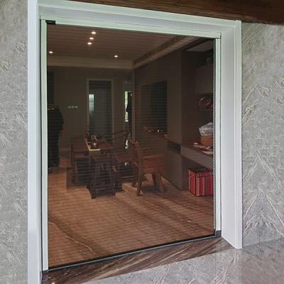 Anti solução de Gray Net Trackless Screen Door da fibra do mosquito