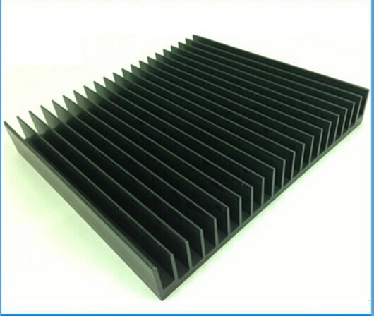 black anodizing extruded aluminum heatsink