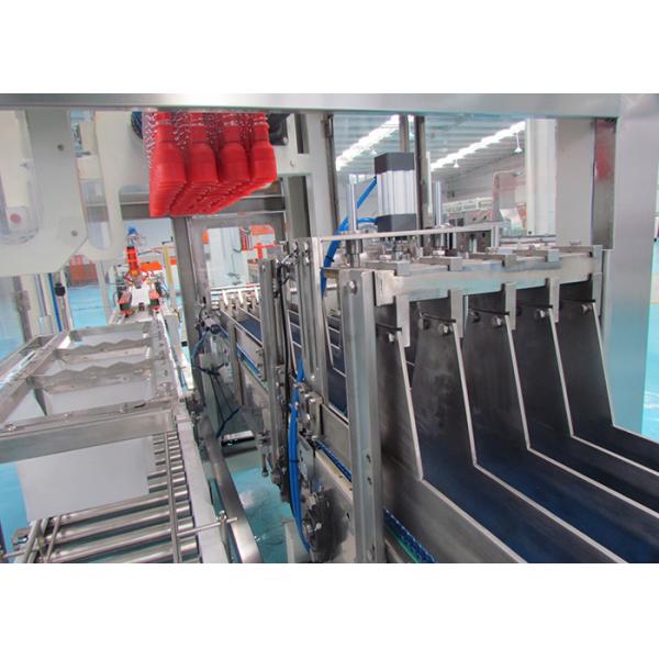 Grab Type Plastic Bottle Packing Machine , 600ml Pet Bottle Packing Machine