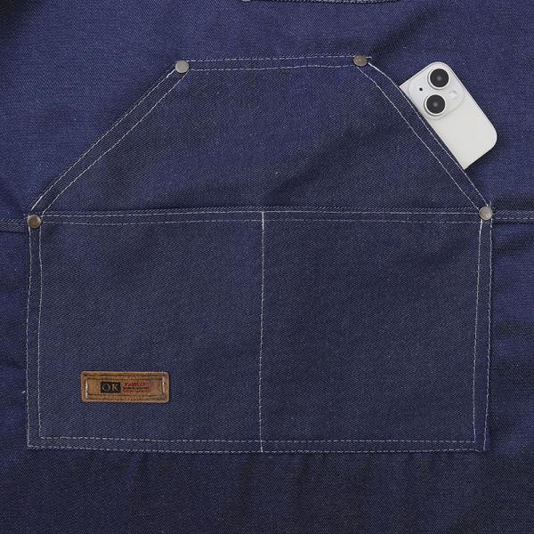 Custom Denim Hairdresser Garden Tools Apron with Pockets Support 7 Days Sample Order