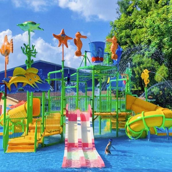 Custom Design Water Park Equipment Aquatic Play House Playground Giant Water House For Kids And Adult