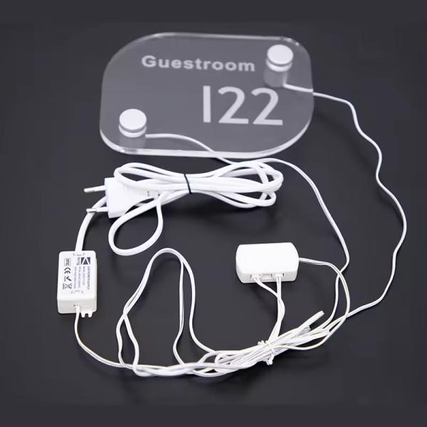 KWS-CW Custom Acrylic Metal House Number Acrylic Glow Sign Board Designed for Supermarkets