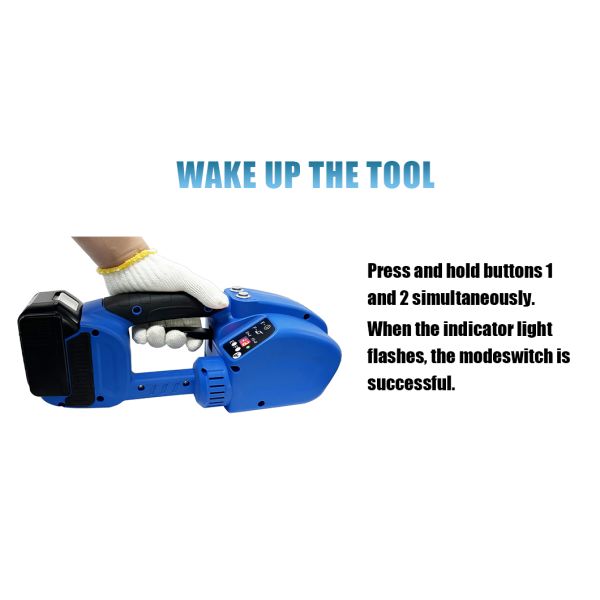 Electric Strapping Tool with 500-3200N Tension Force and Li-ion 18V Battery for Heavy Duty Packaging