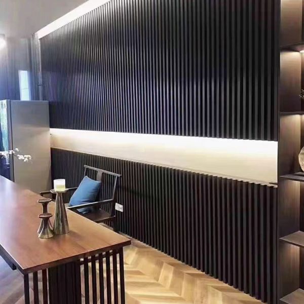 Customized Eco Friendly Indoor Irregular Grille Wpc Wall Panel 160x24 Cladding