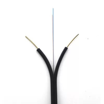 Water Resistance FTTH Drop Fiber Optic Cable 1 Core 1km Plywood Drum Single Mode