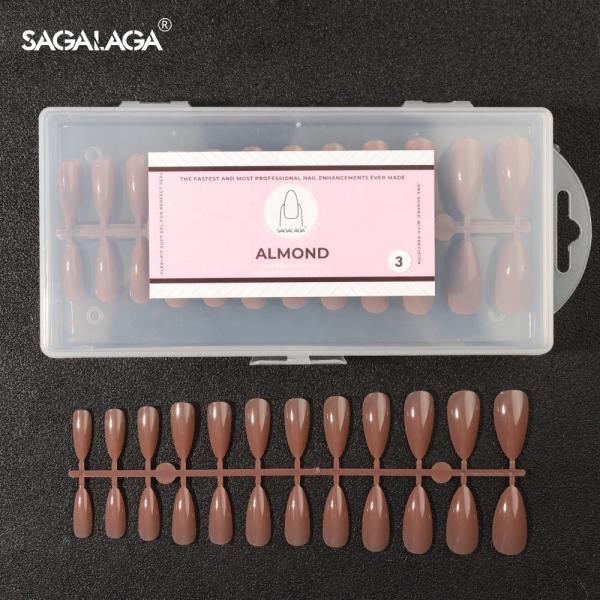 Medium Ballerina Square Nails Try 240PCS Full Cover C Tube Shape Color Nail Tips for a Professional Loo