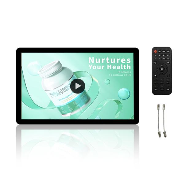 Slim 15.6 Inch HD Video Indoor Advertising Screen Display Digital Signage