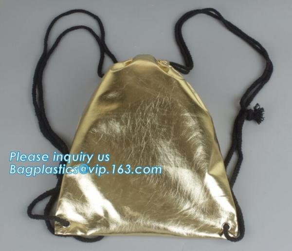 Custom PU Leather Drawstring Bags Leather Pouches with LOGO,Waterproof PU Leather Drawstring Bag, Bagease, Bagplastics