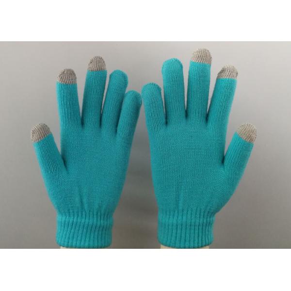 10 Gauge Acrylic Touch Screen Gloves , Safety Hand Gloves 22cm - 27cm Length