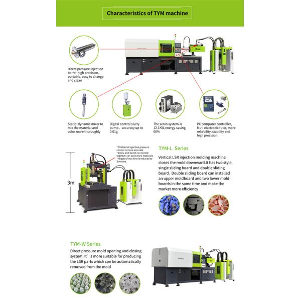 Mamelon de alimentation de silicium volume tiré par 165g automatique de machine de moulage par injection