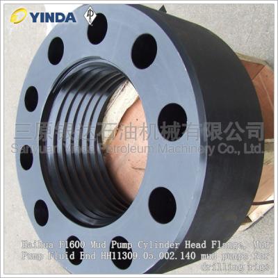 Flange da cabeça de cilindro da bomba da lama de Haihua F1600, bombas de lama fluidas da extremidade HH11309.05.002.140 da bomba de lama para equipamentos de perfuração