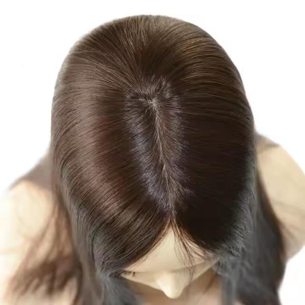 Silk Top Luxury Jewish Hair Wig 100% Mogolian Cuticle Remy Hair Premium Virgin Raw Human Hair Topper for Women