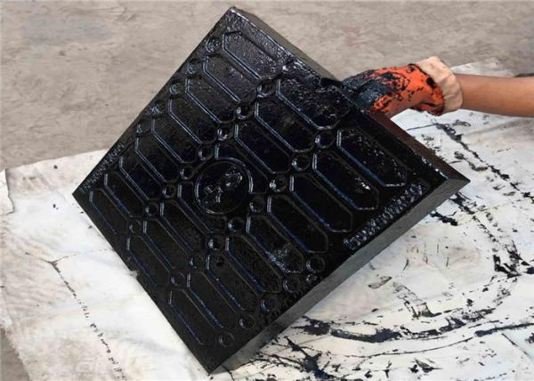 Heavy Duty Square Manhole Cover Corrosion Resistance Anti Theft 500x500 Mm