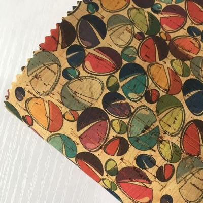 colorido novo de alta qualidade imprimiu a tela do couro da cortiça natural modelada com doces