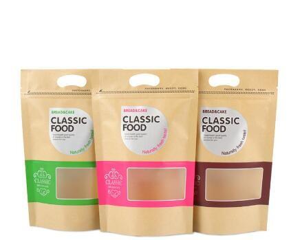 food grade printed tea-leaves packing kraft paper zipper bag/aluminum foil lined paper doypack