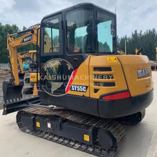 Sany SY 55 Excavator with 0.23 m3 Bucket Capacity 5000 KG Machine Weight in Shanghai