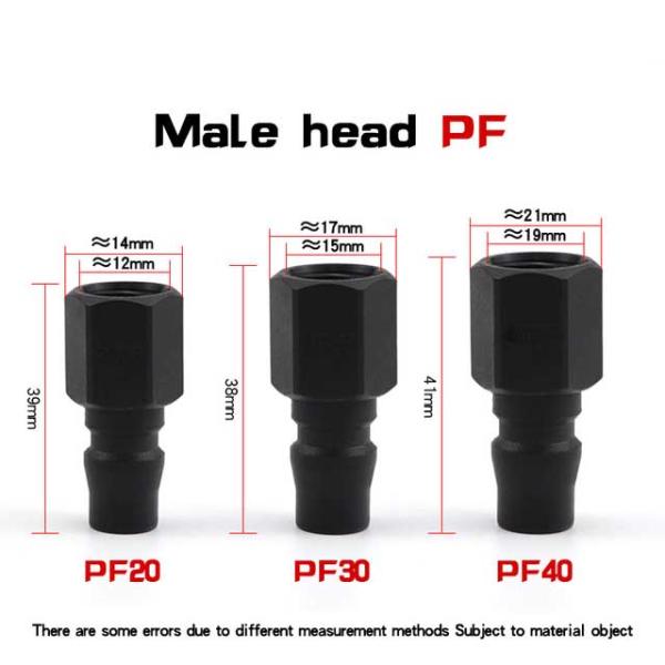Штуцеры пневматической трубки PVC проветривают муфту SF/PF30 рукава для компрессора быструю