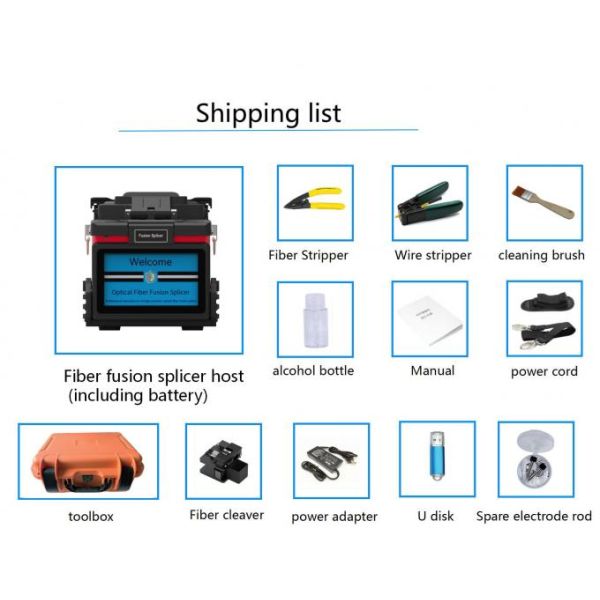Optical Fiber Fusion Splicer Fiber Optic Equipment Fiber Fusion Splicing Machine 4 Motor