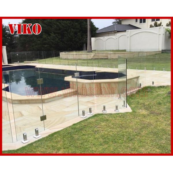 Glass Spigot For Glass Railing VH109SB Tempered glass 304 stainless steel Glass Spigot UChannel Cap Handrail RailingClea