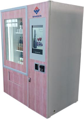 Máquina de venda automática automática do vinho tinto com 22 tela táctil e elevador da propaganda
