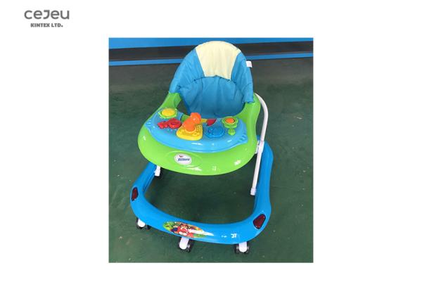 Caminhante dobrável do bebê das rodas do silicone 8 do caminhante 61*56*50CM da música EN1273
