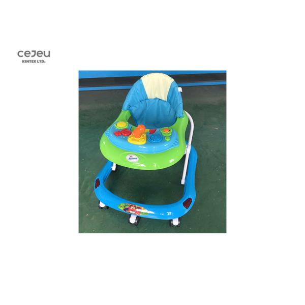 EN1273 Music Walker 61*56*50CM Silicon 8 Wheels Baby Foldable Walker