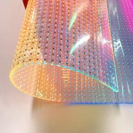 Indoor Glass Transparent LED Film Display Transparent Display Led Strip Display Screen