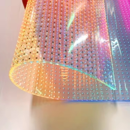 P6 LED Transparent Screen High Brightness Glass Display Energy Saving LED See Through Screen For Shopping Mall Window Advertising Building Facade Media Display Indoor Outdoor Use